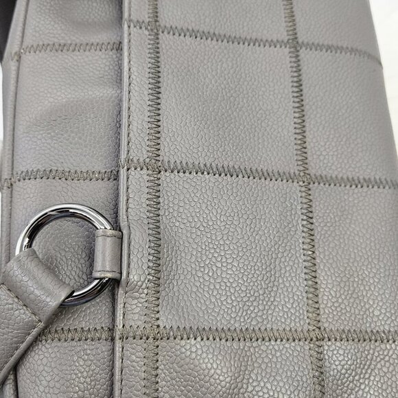 Chanel  Caviar Square Stitched Bowler Handbag - Picture 5 of 17
